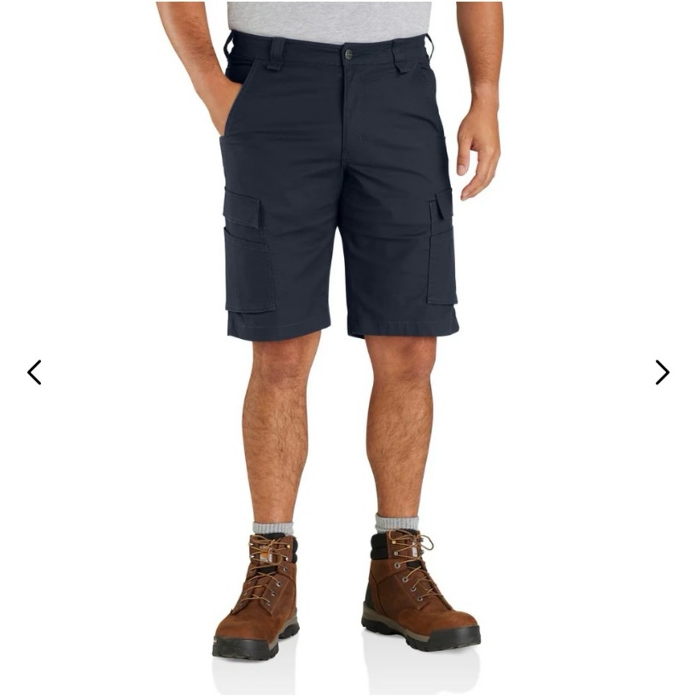 Carhartt Force Relaxed Fit Ripstop Cargo Work Short Navy—Size 44